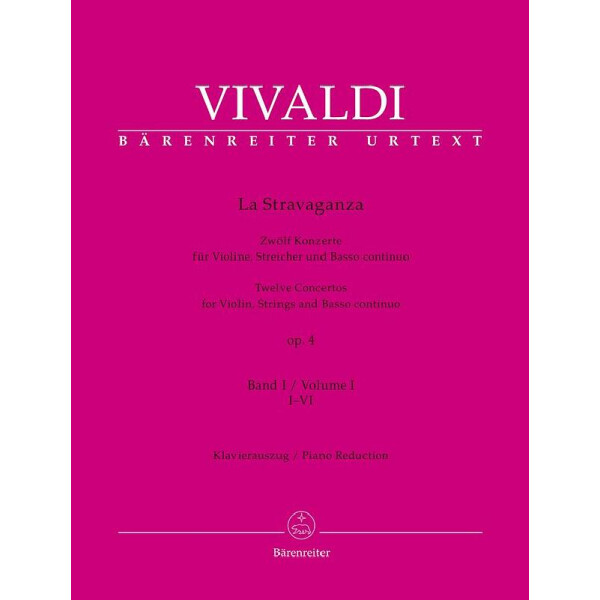 La Stravaganza op.4 Band 1 (Nr.1-6) für Violine, Streicher und Bc
