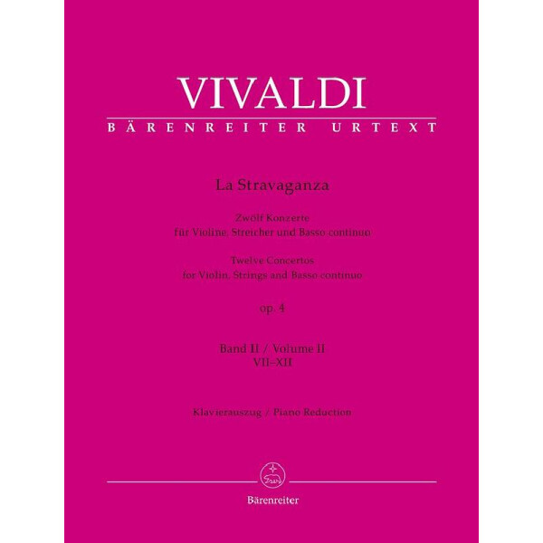 La Stravaganza op.4 Band 2 (Nr.7-12) für Violine, Streicher und Bc