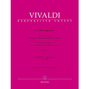 La Stravaganza op.4 Band 2 (Nr.7-12) für Violine,...