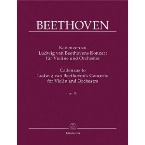 Kadenzen zum  Konzert D-Dur op.61 für Violine und