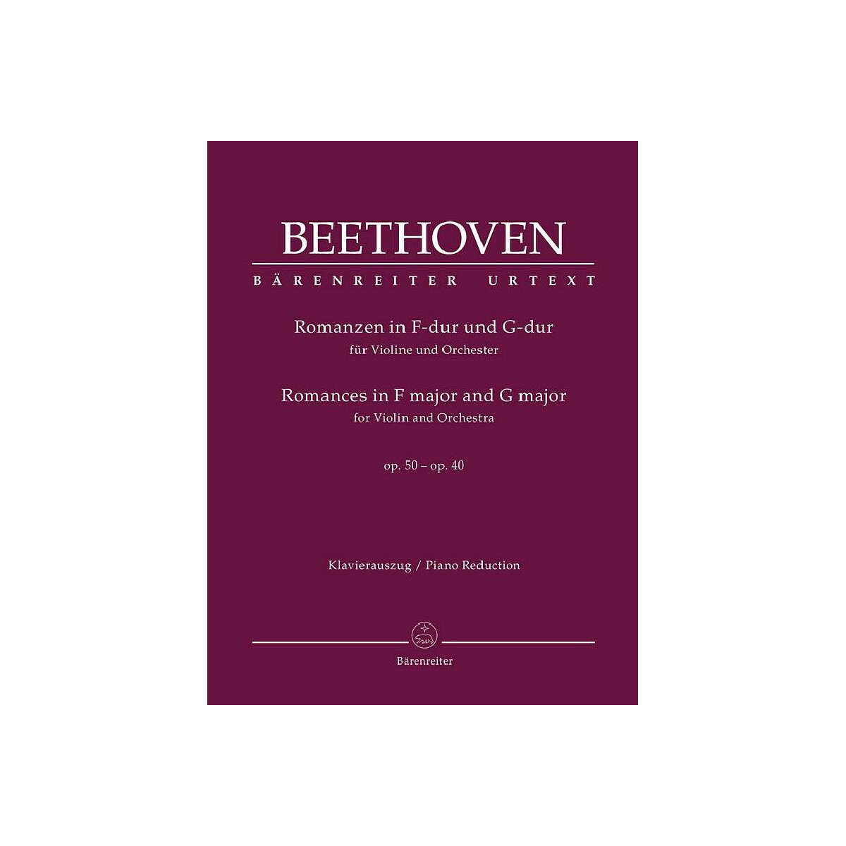 Romanzen op.50 und op.40 für Violine