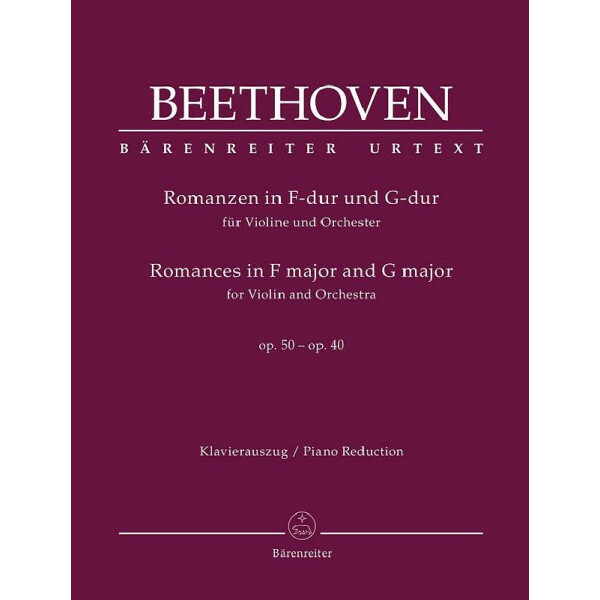 Romanzen op.50 und op.40 für Violine