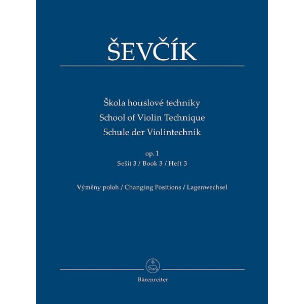 Schule der Violintechnik op.1 Band 3