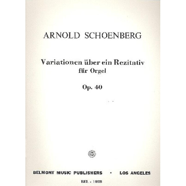 Variations on a Recitative op.40