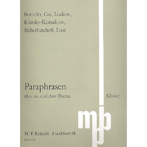 Paraphrasen über ein einfaches