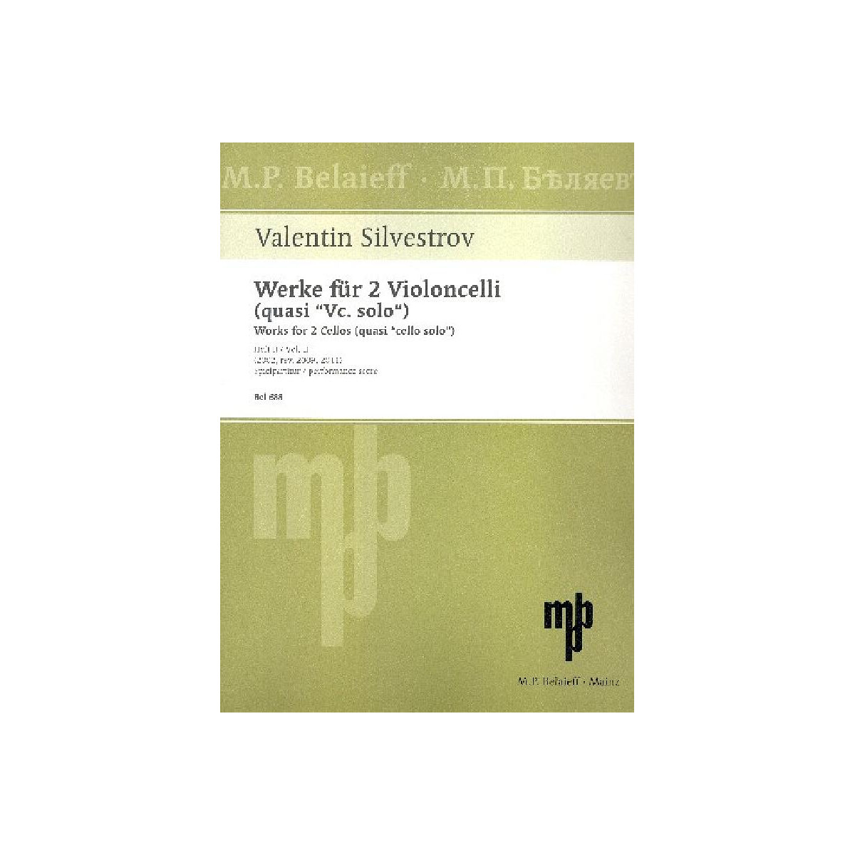 Werke für 2 Violoncelli (quasi Viol box