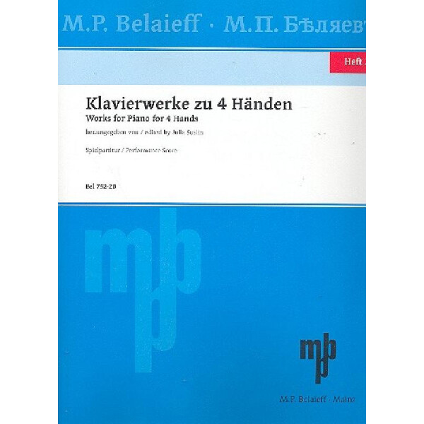 Klavierwerke zu 4 Händen Band 2 +CD