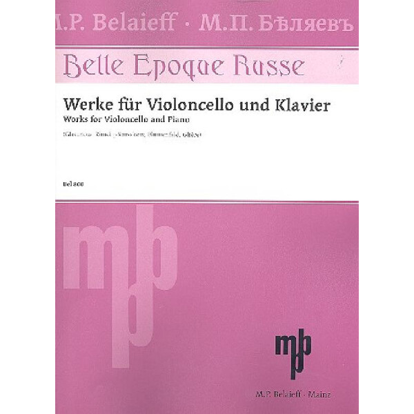 Belle epoque russe für Violoncello