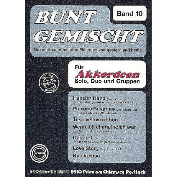 Bunt gemischt Band 10 für Akkordeon