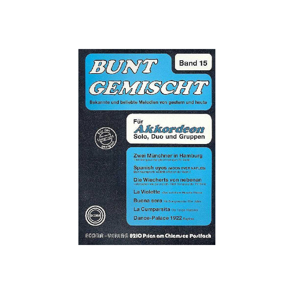 Bunt gemischt Band 15 für Akkordeon box