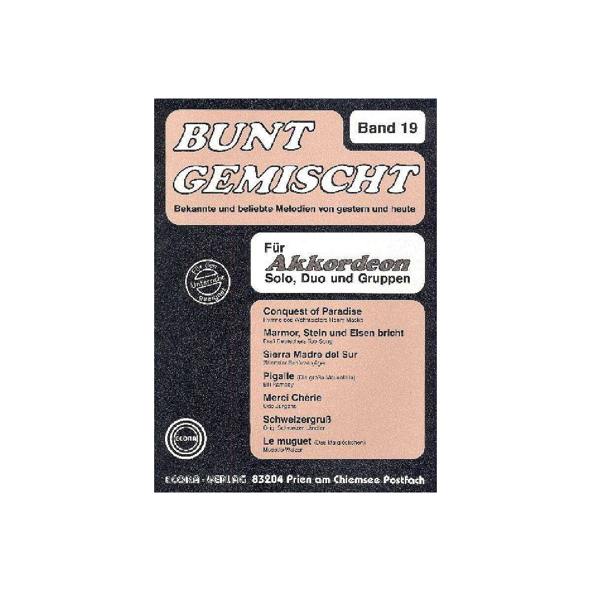 Bunt gemischt Band 19 für Akkordeon