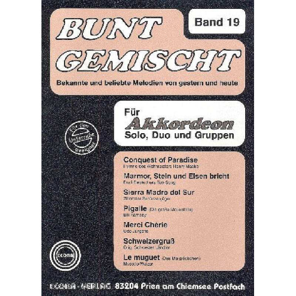 Bunt gemischt Band 19 für Akkordeon
