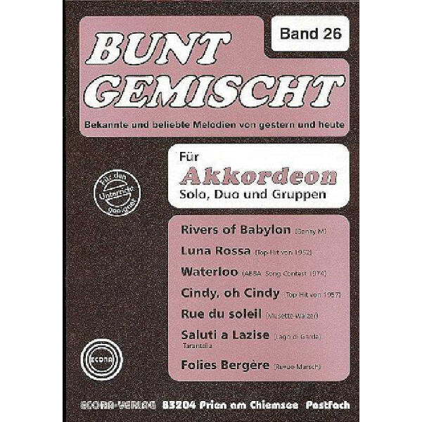 Bunt gemischt Band 26 für Akkordeon