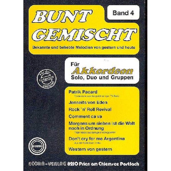 Bunt Gemischt 4 für Akkordeon