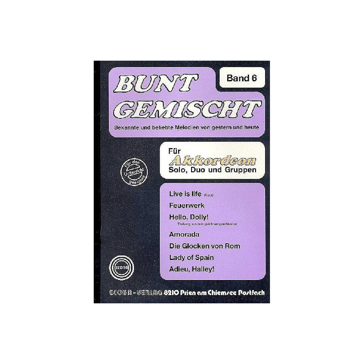 Bunt gemischt Band 6 für Akkordeon