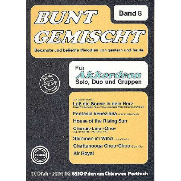 Bunt gemischt Band 8 für Akkordeon