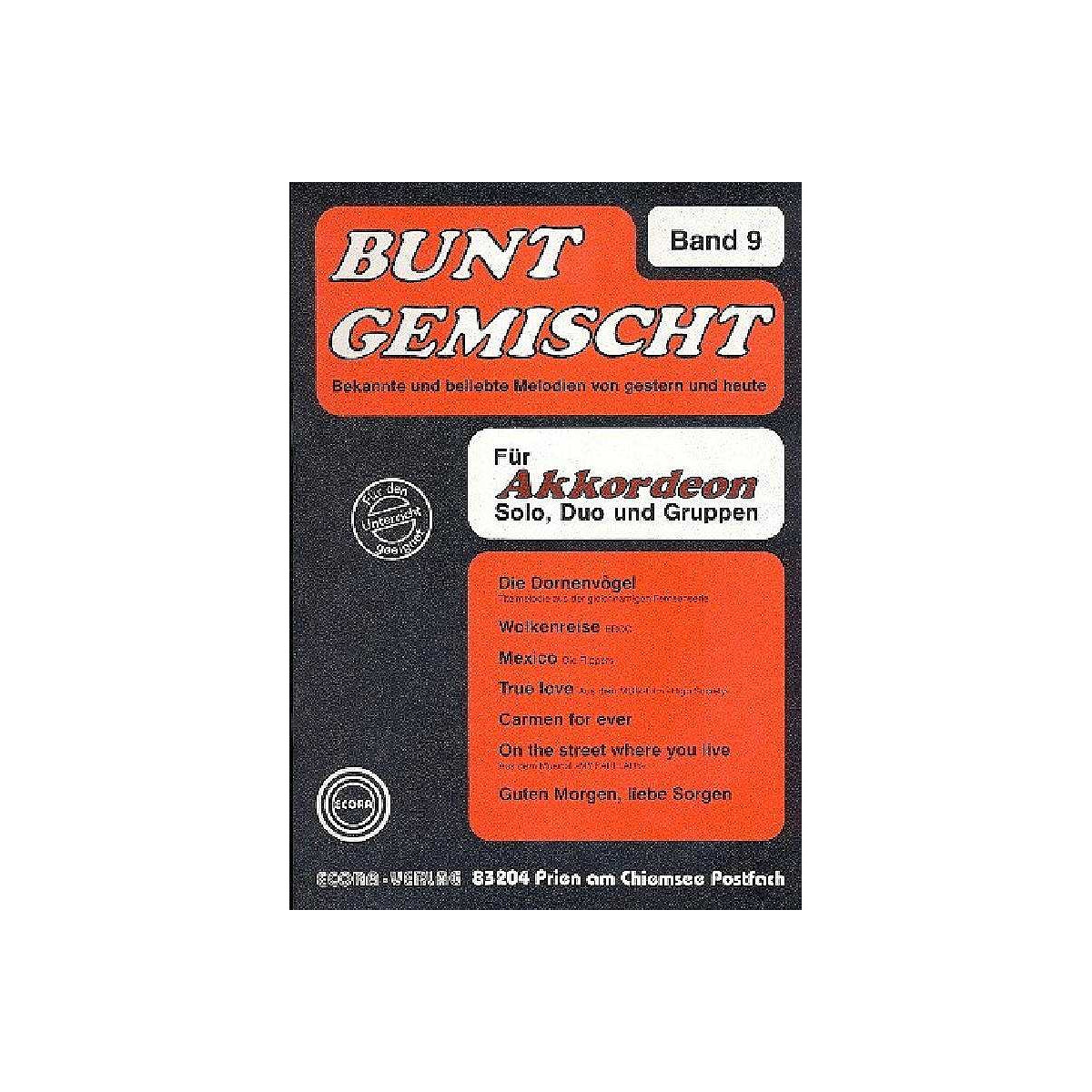 Bunt gemischt Band 9 für Akkordeon