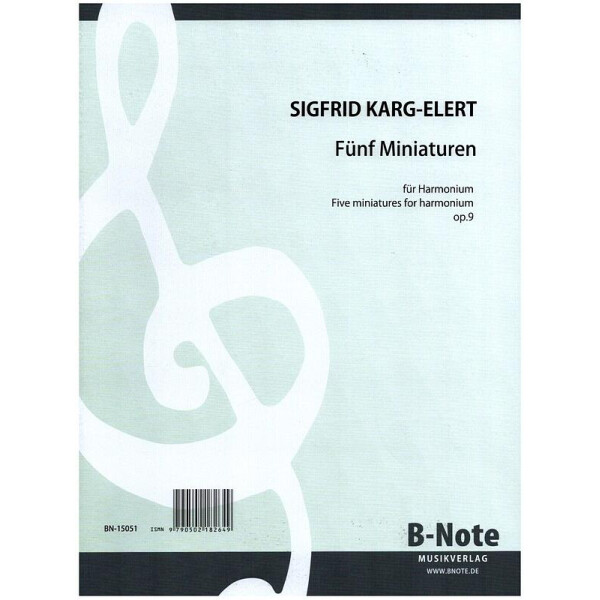5 Miniaturen op.9 für Harmonium