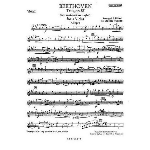 Trio op. 87 für 2 Oboen und Englischhorn