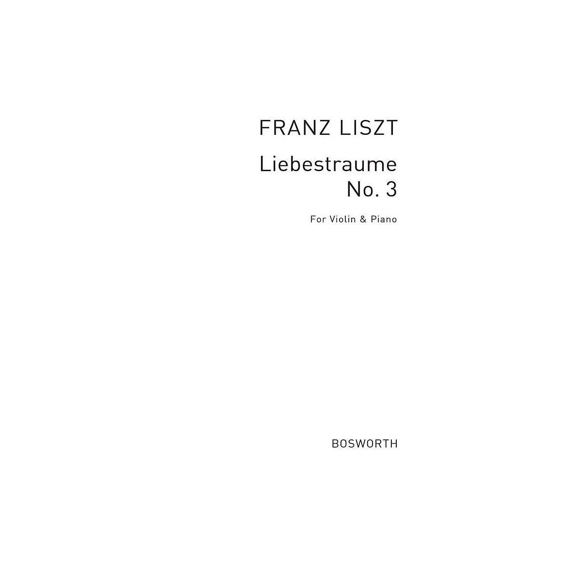 Liebestraum Nr.3 für Violine und