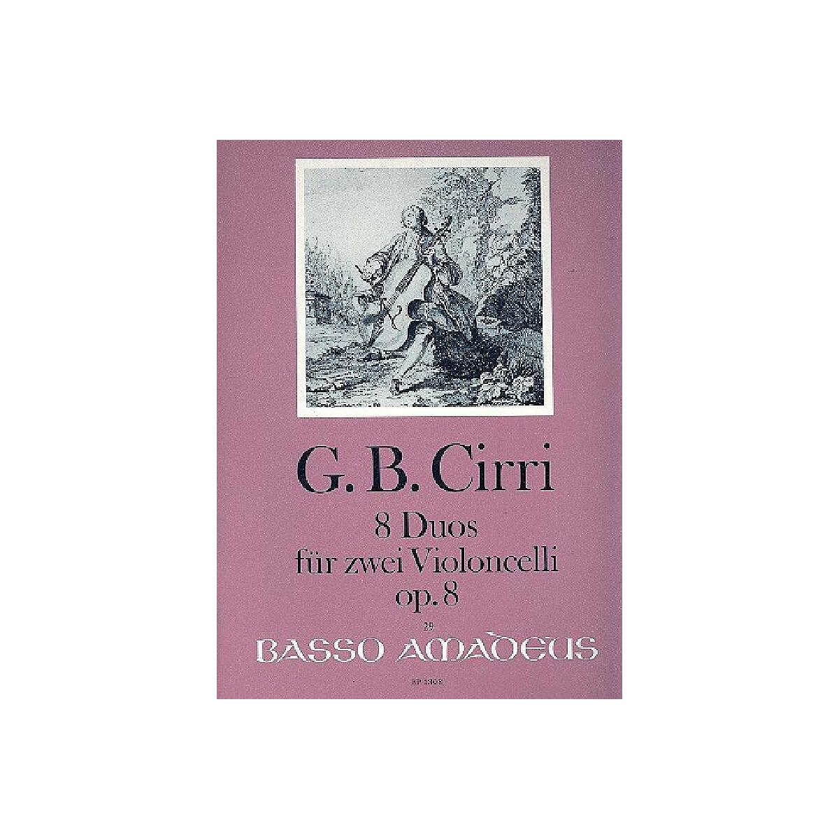 8 Duos op.8 für 2 Violoncelli box