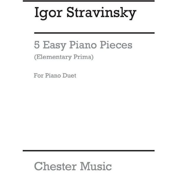 5 easy Pieces for piano 4 hands