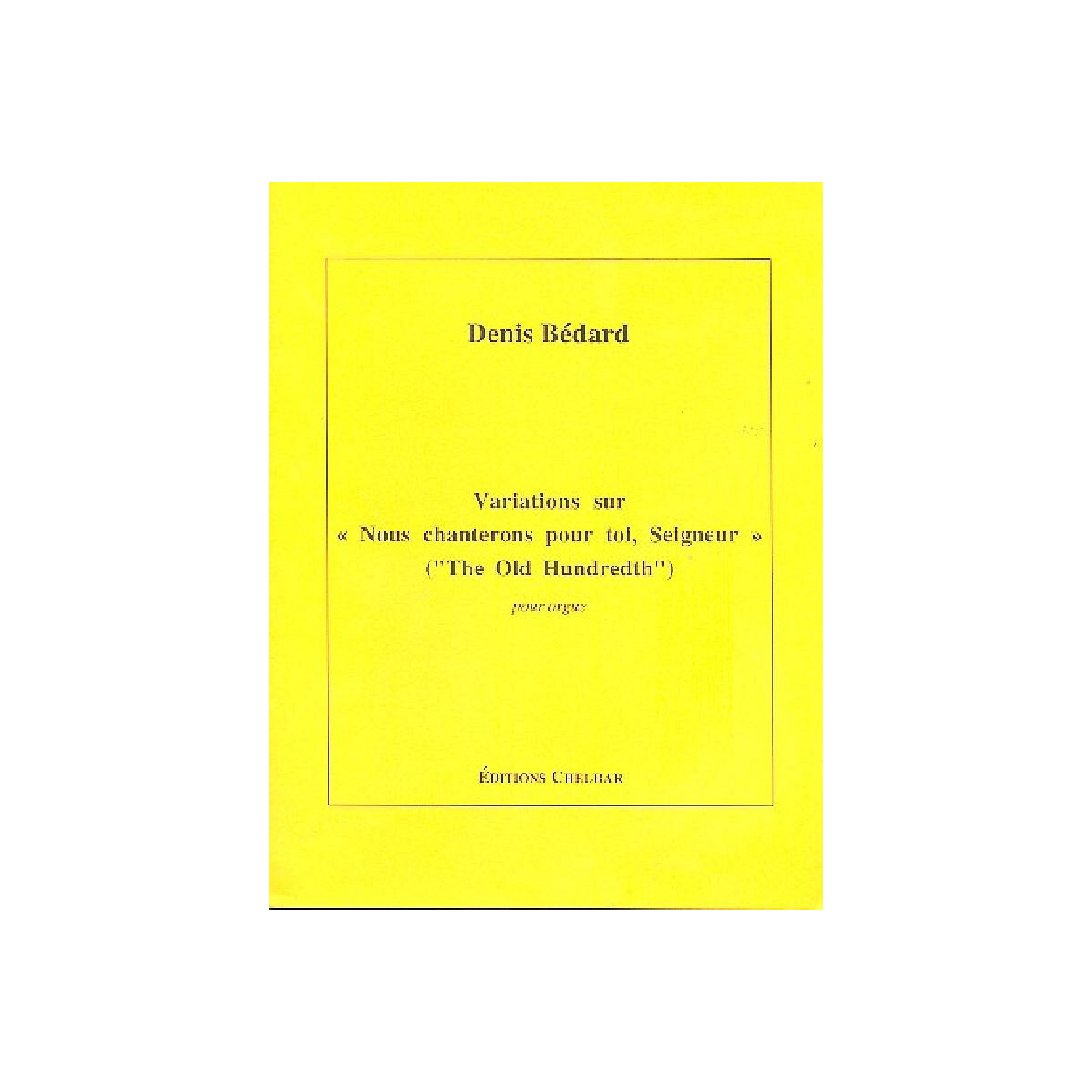 Variations sur Nous chanterons pour toi