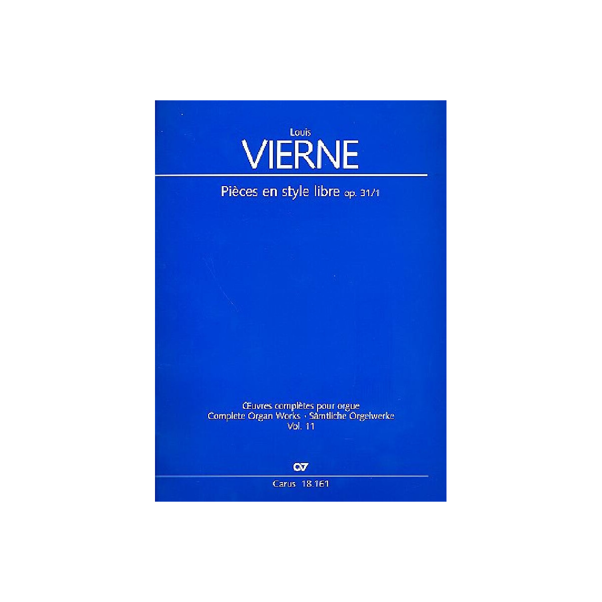 Pièces en style libre op.31,1 für Orgel