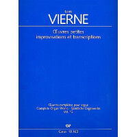 Oeuvres petites, improvisations et transcriptions