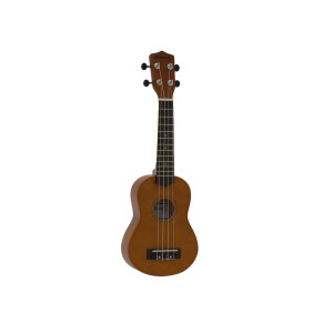 Dimavery UK-200 Ukulele, Soprano, Brown