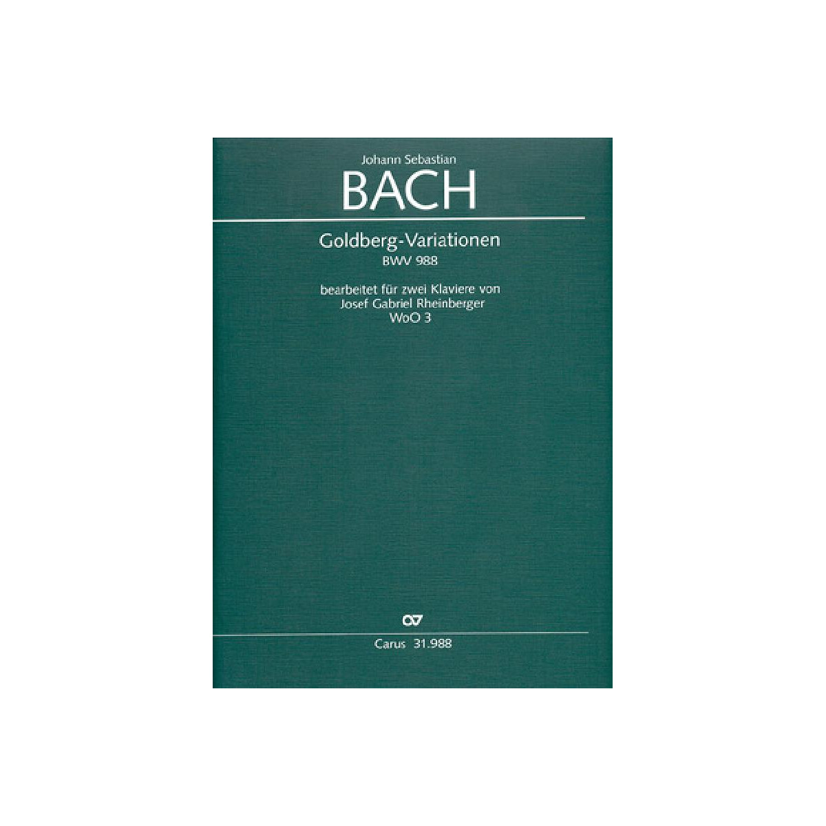 Goldberg-Variationen BWV988 für Kla box