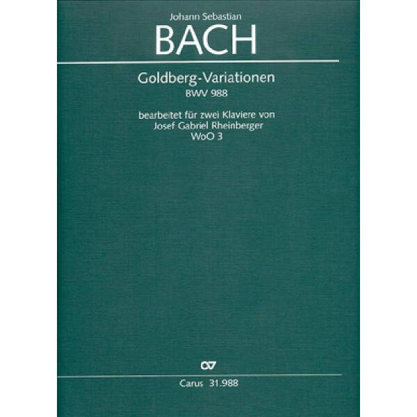 Goldberg-Variationen BWV988 für Klavier