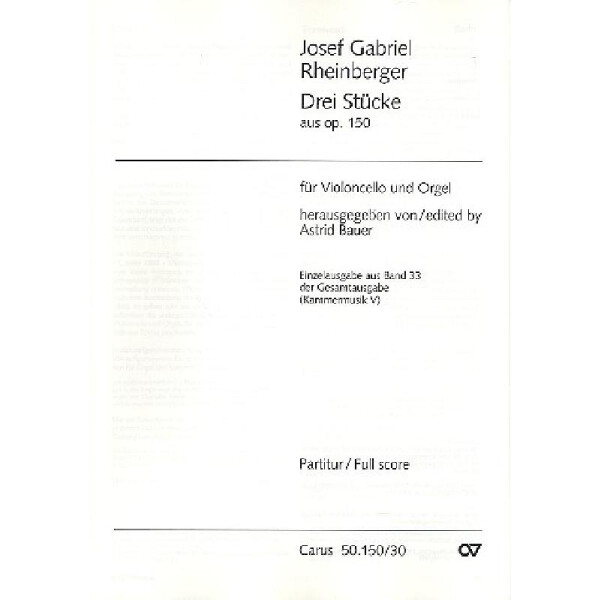 3 Stücke aus op.150 für Violoncello