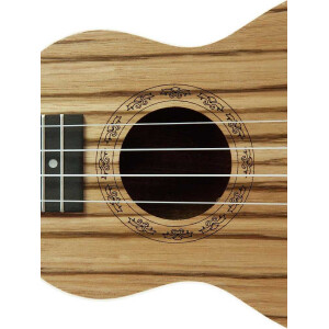 Dimavery UK-400 Ukulele Soprano "Zebrawood"