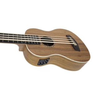 Dimavery UK-700 bass ukulele. zebra