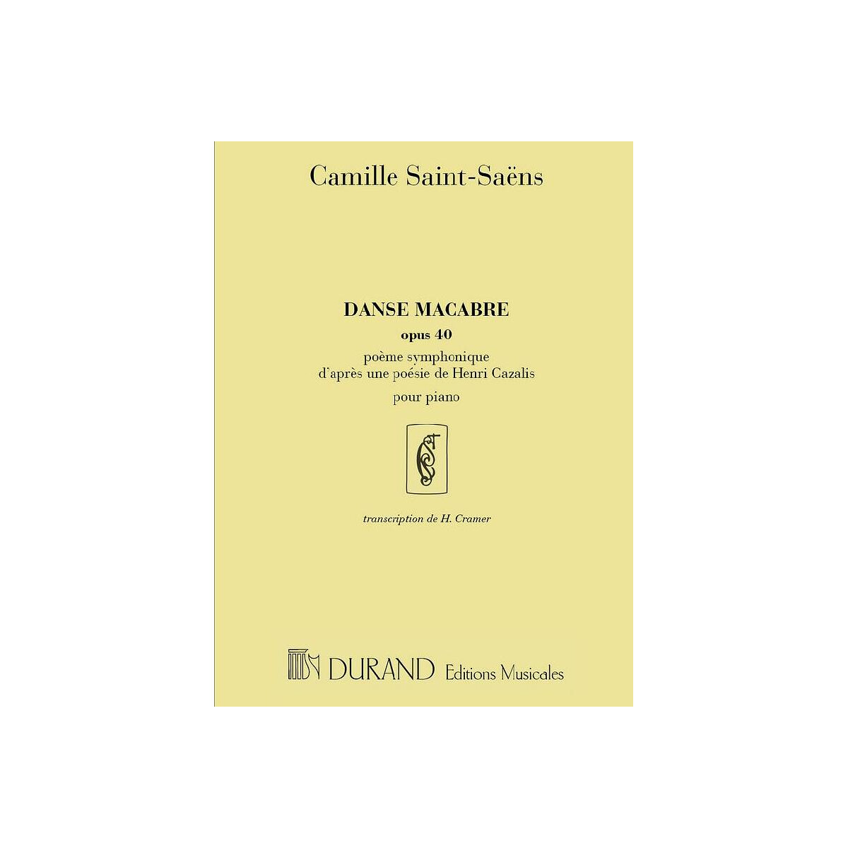 Danse macabre op.40 pour piano