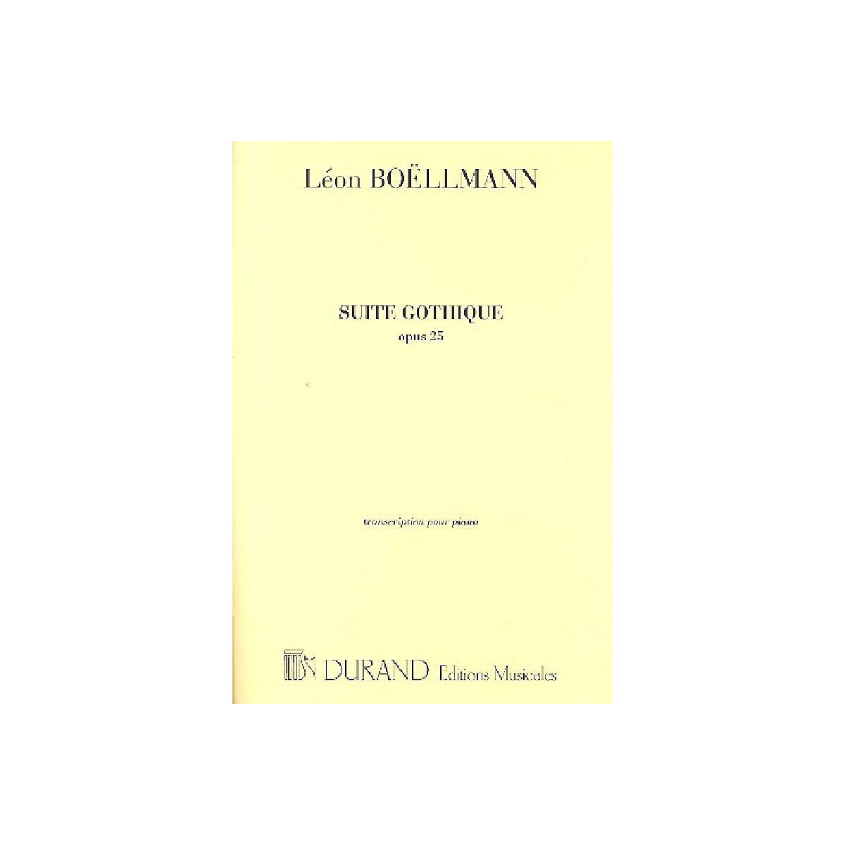 Suite gothique op.25 pour piano box