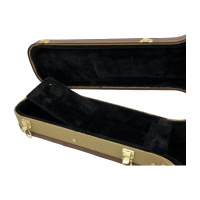 Dimavery Form-Case Electric Guitar LP, tweed