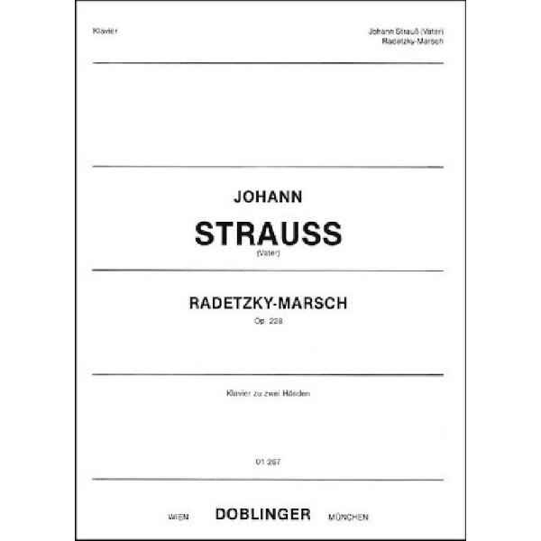 Radetzky-Marsch op.228 für Klavier