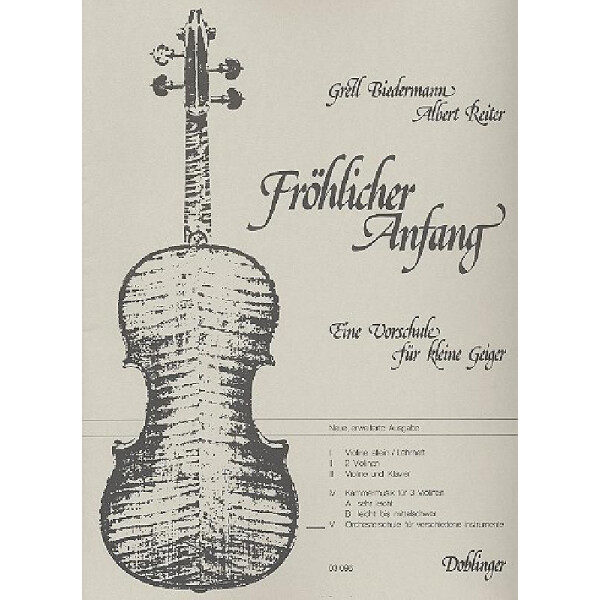 Fröhlicher Anfang Band 5 Orchesterschule für verschiedene