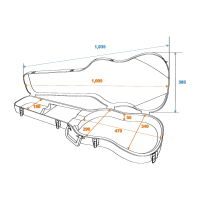 Dimavery ABS-Case für E-Gitarre