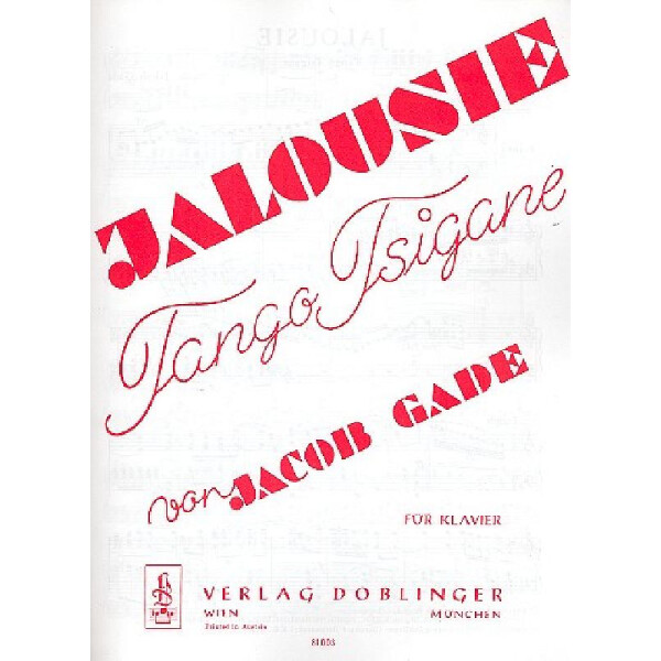 Jalousie Tango tsigane für Klavier