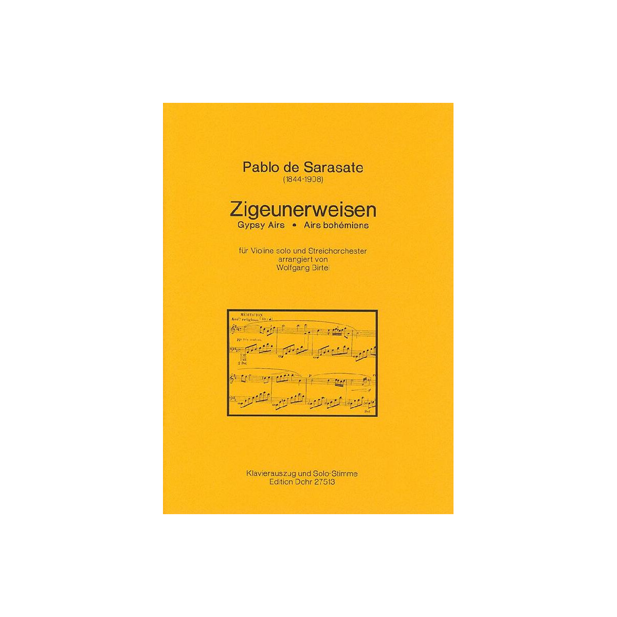 Zigeunerweisen für Violine und box