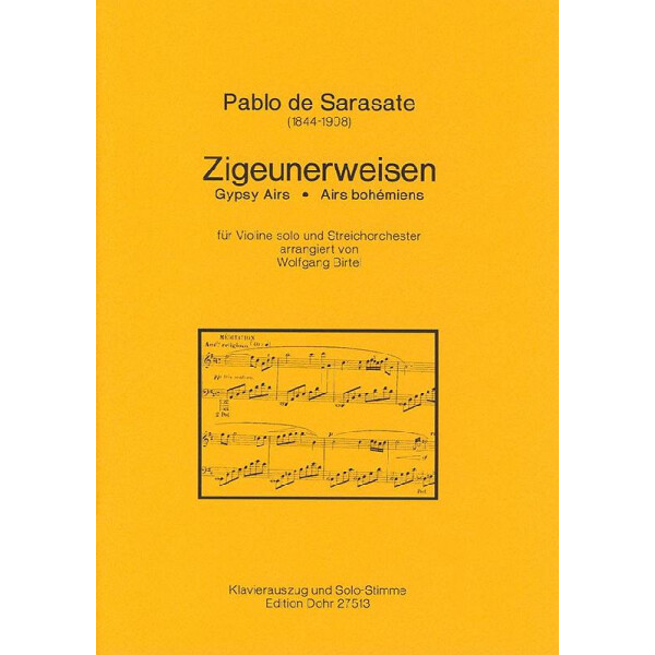 Zigeunerweisen für Violine und