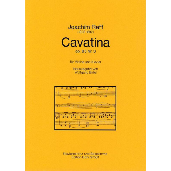 Cavatina op.85,3 für Violine und Klavier