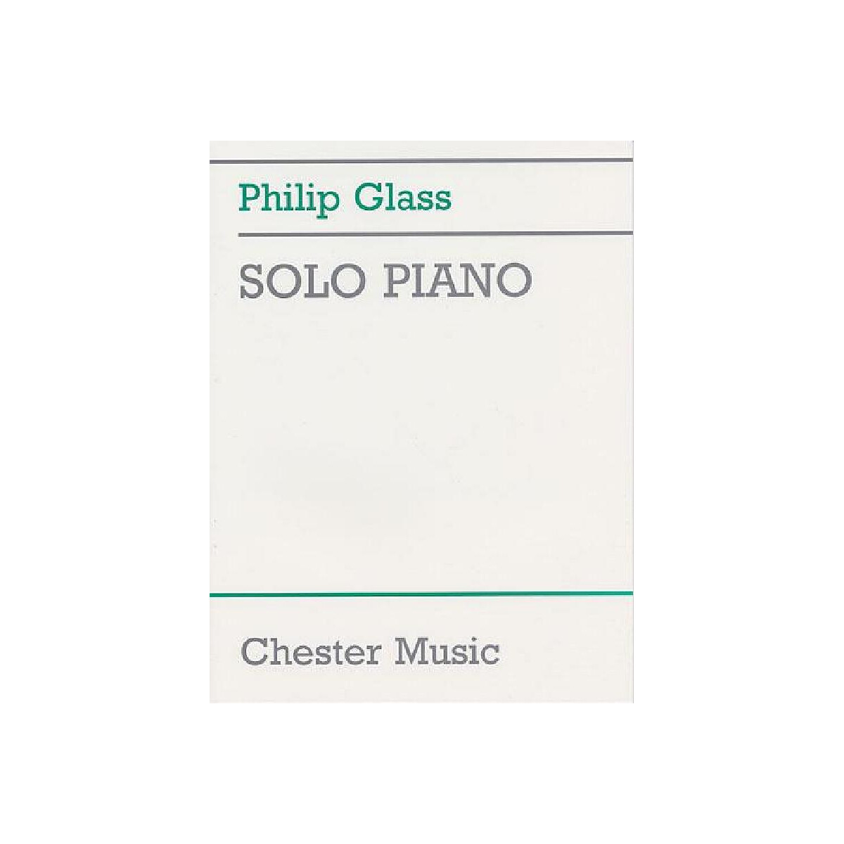 Philip Glass Solo Piano Album box
