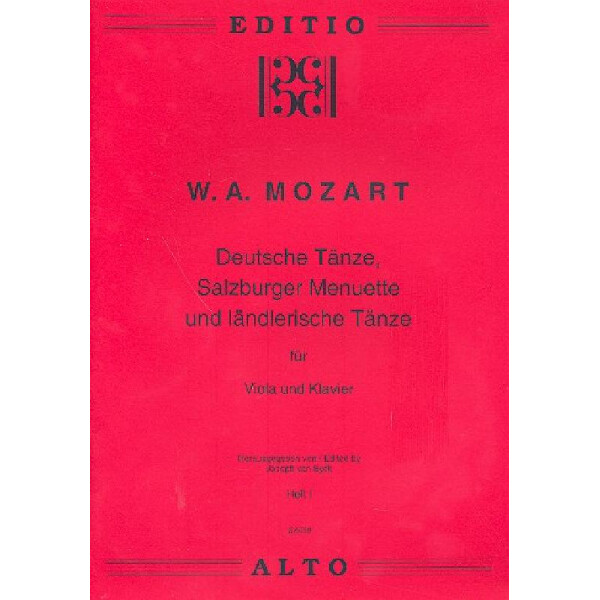 Deutsche Tänze, Salzburger Menuette und ländlerische Tänze Band 1