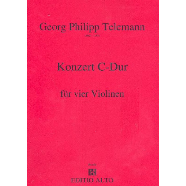 Konzert C-Dur für 4 Violinen