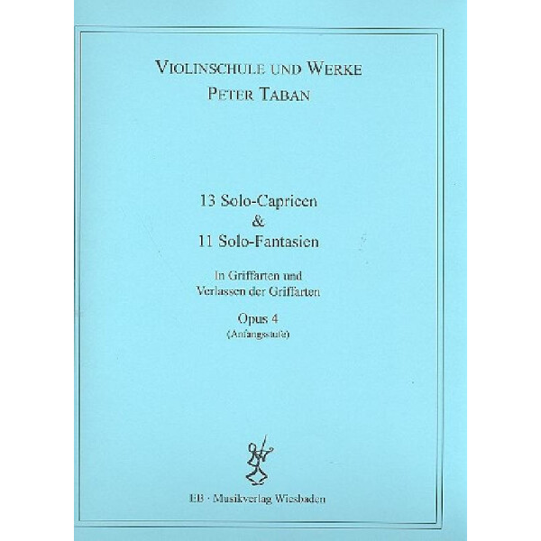 Schule op.4 - 13 Capricen und