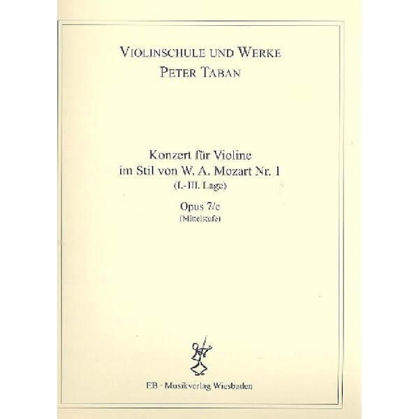 Konzert im Stil von W.A.Mozart Nr.1 op.7e